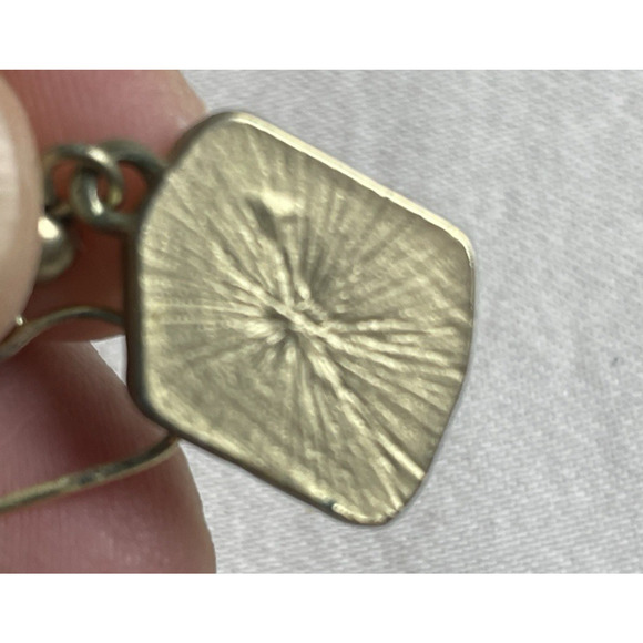 Kenneth Cole Modernist Enamel Geometric Square Silver Tone Earring-Necklace Set - Picture 8 of 8